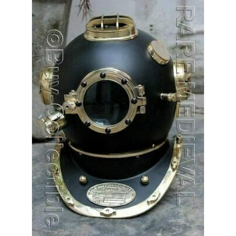 US Navy Mark V Solid Steel Diving Divers Helmet 18 Inch Vintage Replica Gift